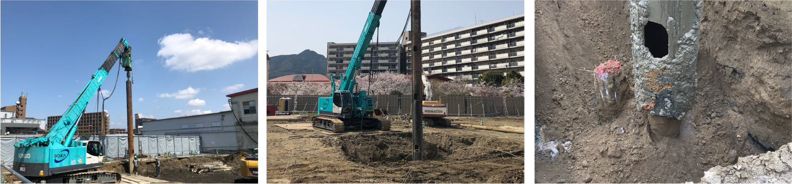 福岡県北九州市の土木、建築、基礎工事会社｜株式会社洞海 杭引抜工事